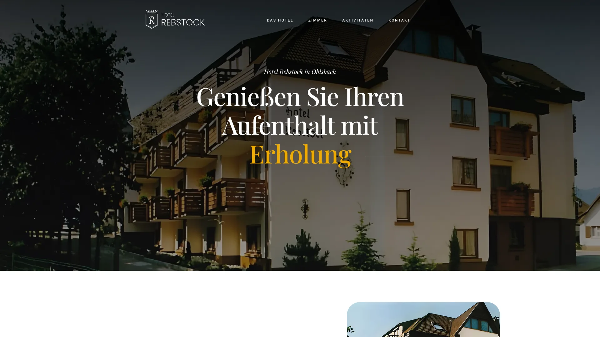Startseite der Website rebstock-ohlsbach.de