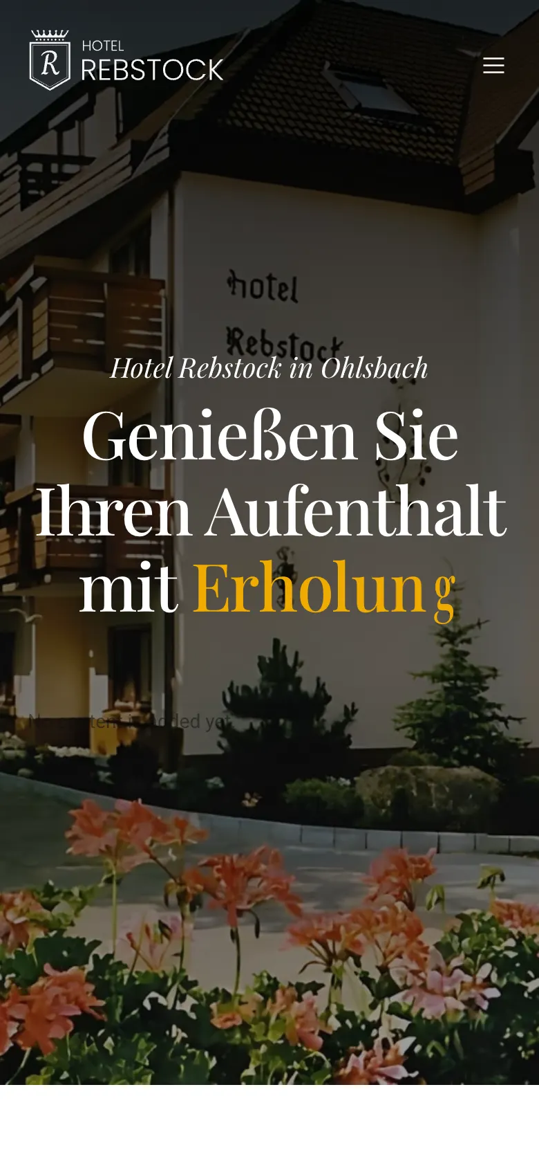 Website rebstock-ohlsbach.de auf dem Smartphone