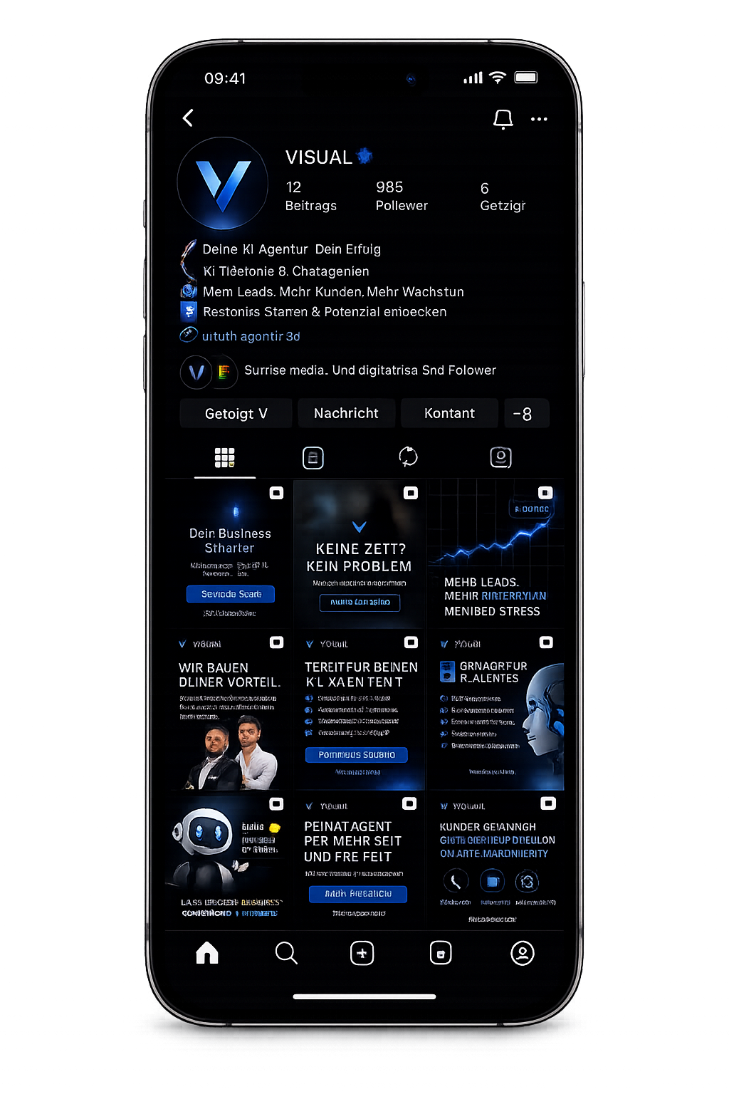 Instagram-Profil im Smartphone